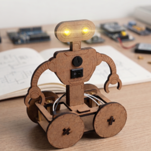 Robô Robotek DIY – Monte Seu Próprio Robô de MDF!